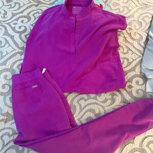 Figs Women's Vibrant Purple Jumpsuit